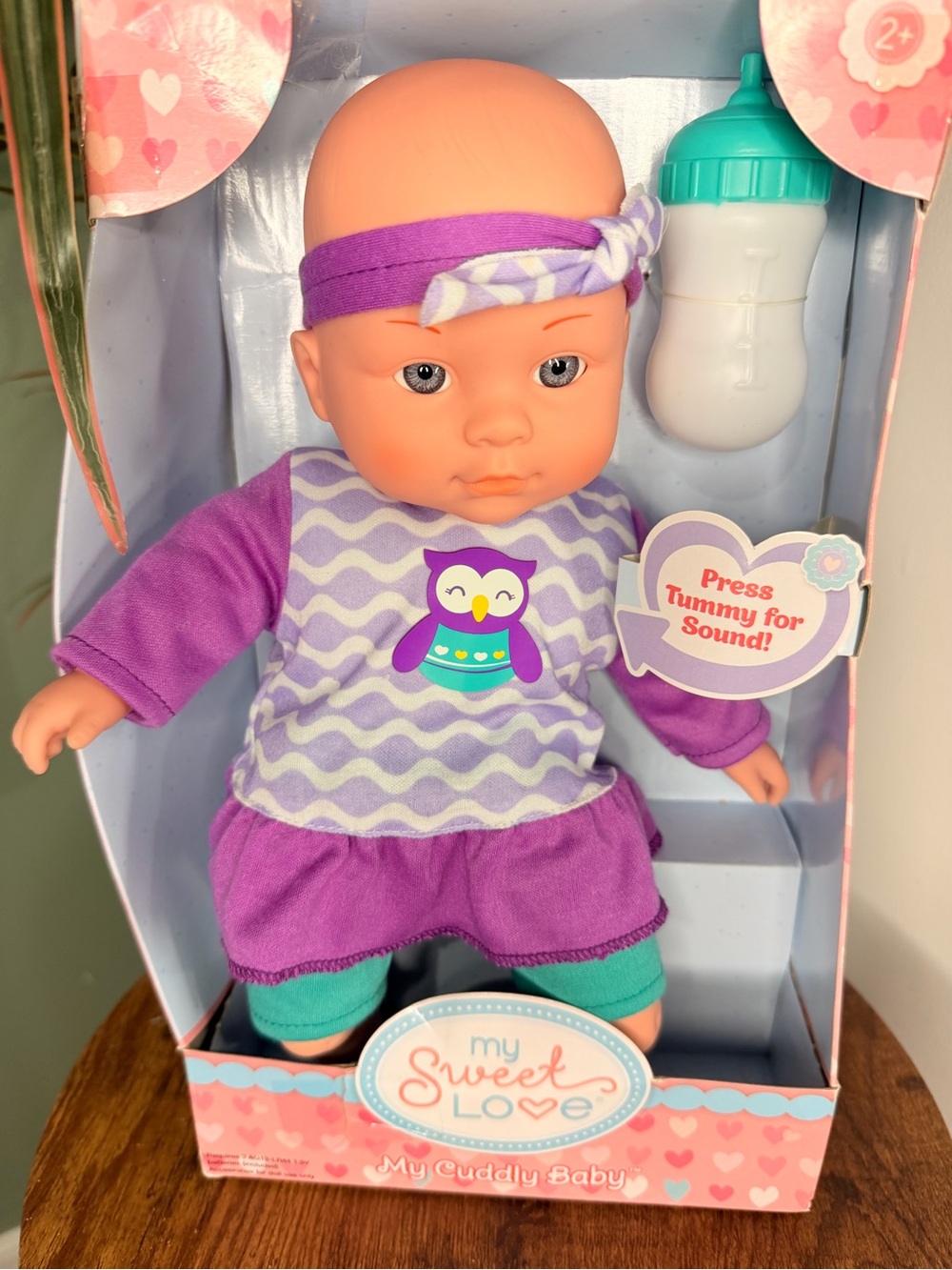 My Sweet Love 12.5” My Cuddly Baby Doll w/ Sound+Bottle